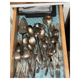 Vintage flatware and serving pieces