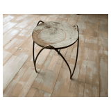 Retro metal leg plant stand