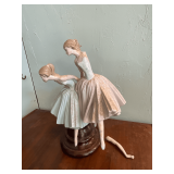 Lladro ballerina figurine on stand