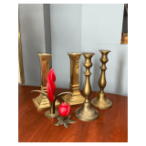 Brass candlesticks