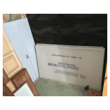 Cement backing board (6) 3x5 pieces and 2 partial pieces