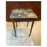 Oriental style side table, 22 1/2" x 22 1/2" x 30" T