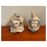 Meico hand crafted clown figurines