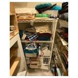 Shelving unit 36" W x 14" D x 54 1/2" T, CONTENTS NOT INCLUDED