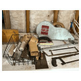 Drywall tools, trowels, banjo taper, hacksaw, etc.