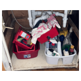 Cleaning supplies and containers