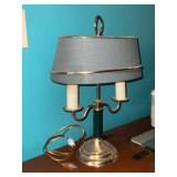 Double candle desk lamp