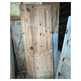 Pair of pine doors