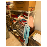 Shelving unit 36" W x 14" D x 54 1/2" T, CONTENTS NOT INCLUDED