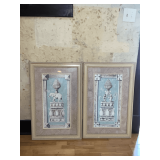 Pair of framed artwork