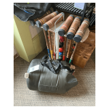 Croquet set, badminton set