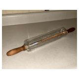 Glass rolling pin