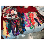 Scarves, hats, umbrellas, etc.