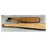 Pair of canvas soft sided gun cases