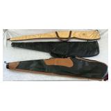 Three soft sided gun cases