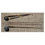 Gladding rod with fly reel