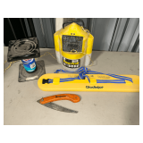 Frabill Flow-Troll bucket, swivel seat pedestal, Gladiator ski belt