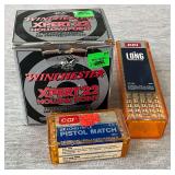 22 LR ammo Winchester 100 +/- rounds, CCI 75 +/- rounds