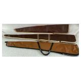 Three soft sided gun cases