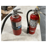 Pair of fire extinguishers, ABC rated