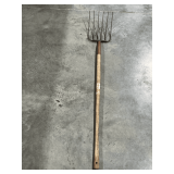 6-prong pitchfork.