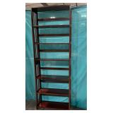 Wooden folding 7-tier shelf