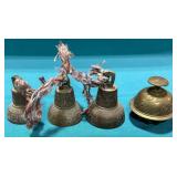 Assortment of brass bells