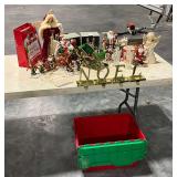Assortment of Christmas decorations