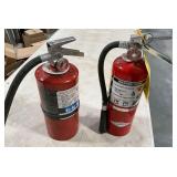 Pair of fire extinguishers, ABC rated