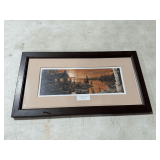 Framed and matted print "Autumn Evening"