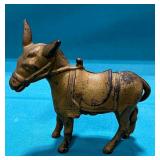 Cast iron donkey bank