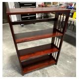 Wooden folding 4-tier shelf