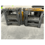 4 Plastic saw horses