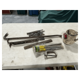 Pry bars, allen wrenches, files, chisels, punches, etc.