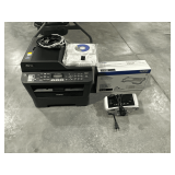Brother TN-420 copier scanner printer FAX machine and Emerson projector clock