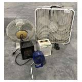Aerospeed box fan, Windmere personal fan, Windmere heater