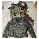 Shoei RJ-Air helmet size M with mic, leathers, coveralls, jacket size M