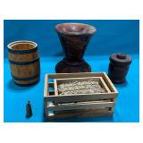 Wooden items up to 9" T.