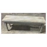 Wooden gray bench