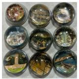 Assortment of destination paperweights