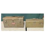 Pair of metal tools boxes, Craftsman & Handi Craft