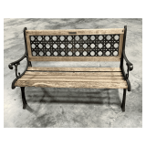 Berkeley Forge cast iron and wood bench