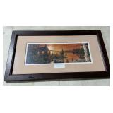 Framed and matted print "Autumn Evening"