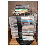 CDs in spinning rack
