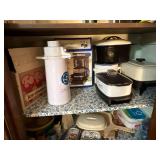 Small appliances, Crock-pot, coffee maker, electric skillet, etc.