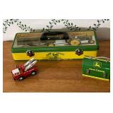 Pair of John Deere metal tins, 11 1/2" L