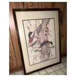 Framed and matted print, artist signed, Gene Murray, 1979