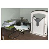 Oster egg cooker, bagel slicer