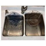 3-tier hanging wire baskets, metal dish drainer, etc.