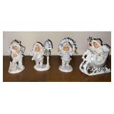4 Dept. 56 Snowbabies figurines